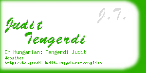 judit tengerdi business card